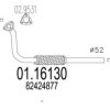 MTS 01.16130 Exhaust Pipe